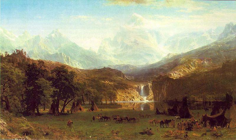 Albert Bierstadt The Rocky Mountains, Lander Peak oil painting picture